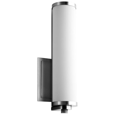 Oxygen Tempus Wall Sconce, 1-Light, LED, Polished Nickel, Matte White Shade, 5.125"W (3-5000-20 42N2X) 3-5000-20
